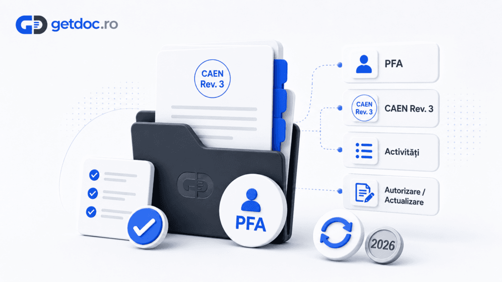 CAEN Rev. 3 pentru PFA: Ghid Actualizare 2026 (Termen și Pași)