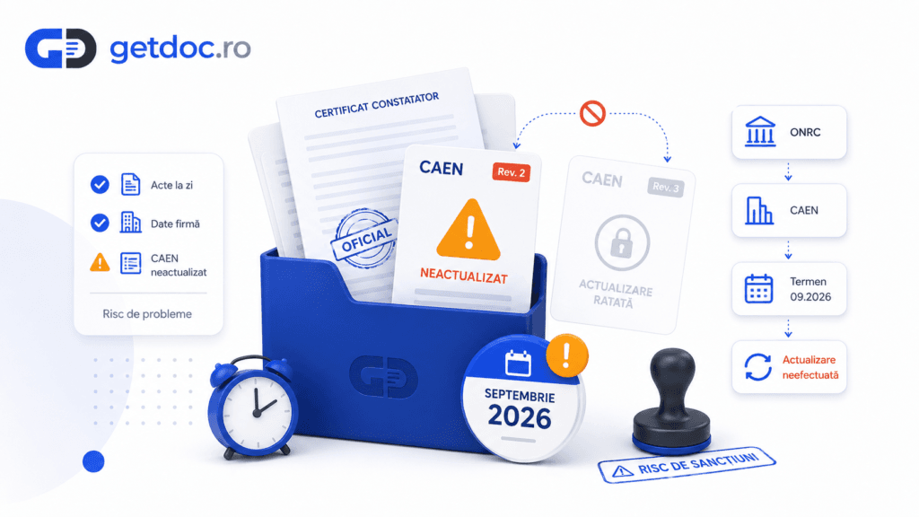 Actualizare cod CAEN 2026 - ce riști dacă nu actualizezi la timp