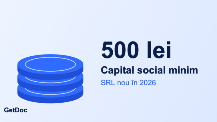capital social minim 500 lei srl getdoc 2026